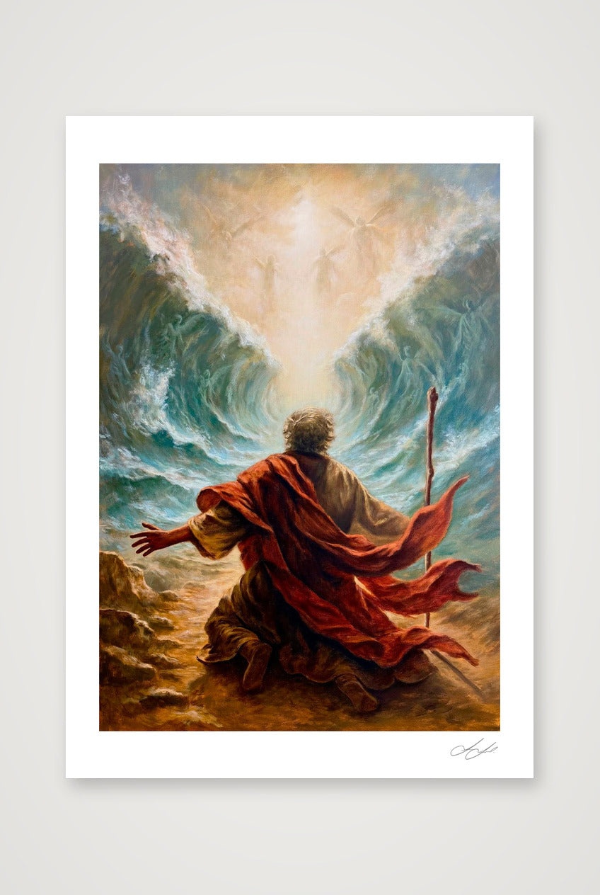 The Waters Heard His Name — A4 (21×30cm, 8×12") Print only
