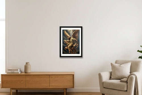 The Messenger — A3 (30×42cm, 12×17") Black Frame